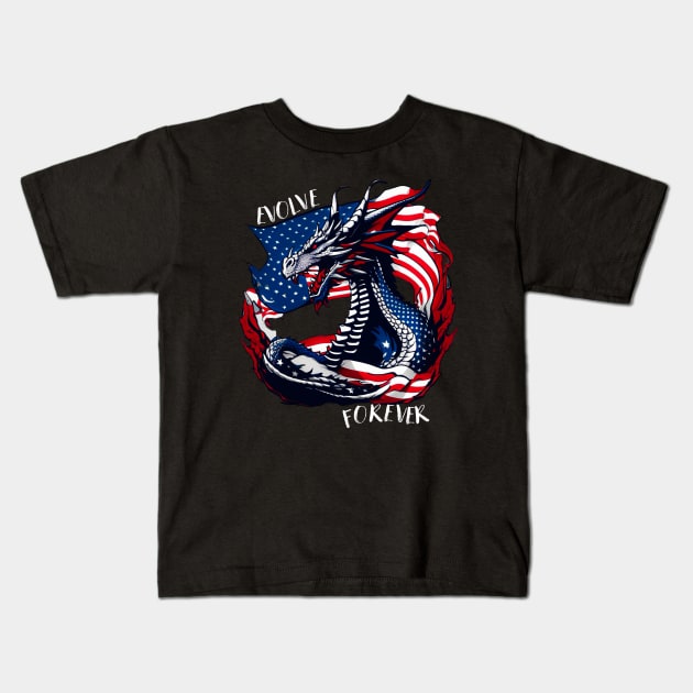 EVOLVE FOREVER! Kids T-Shirt by Evolved Designs